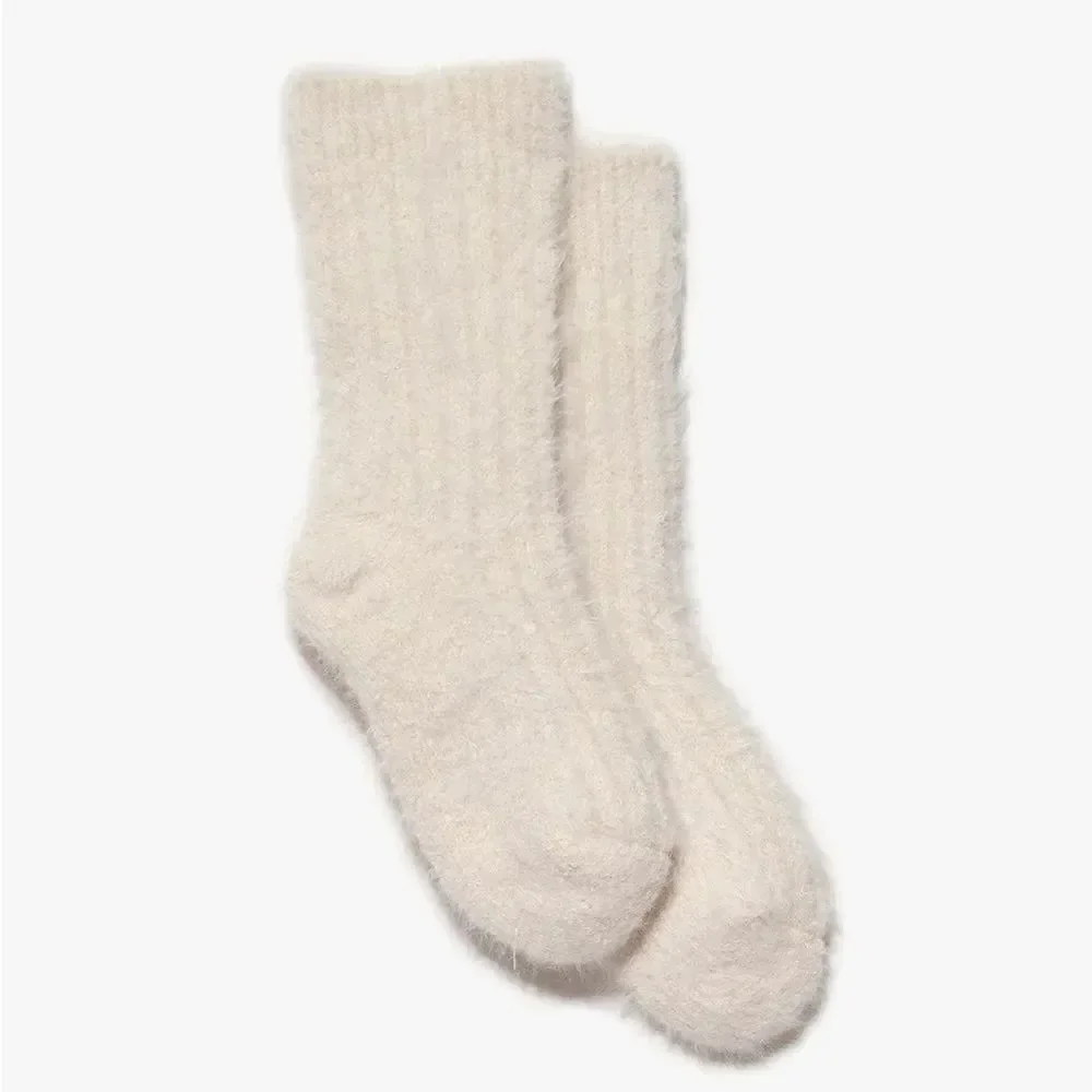 FRAME -denim Fuzzy Socks Off White